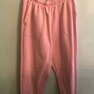 Pink sweat pants
